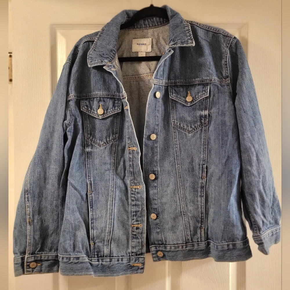 Old Navy Classic Blue Jean Jacket Large